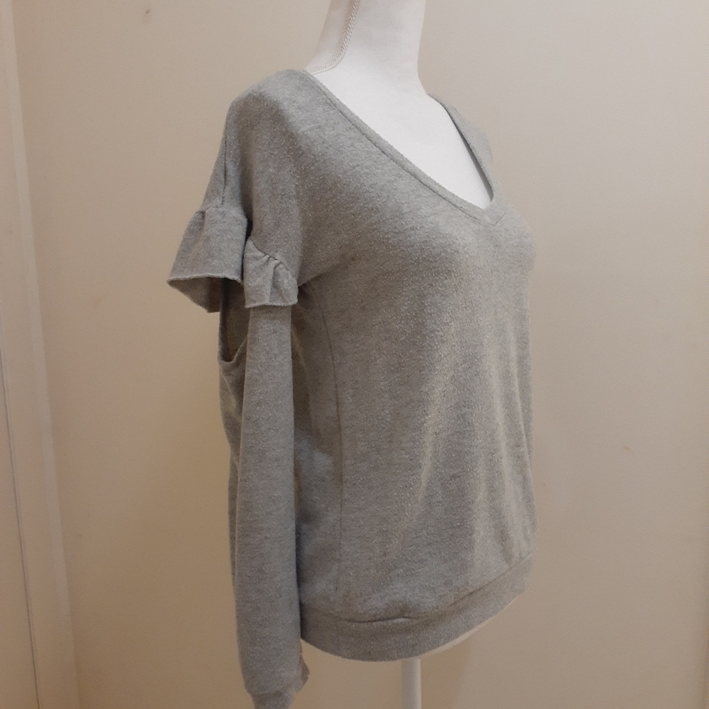 Grey Cut Out Sweater